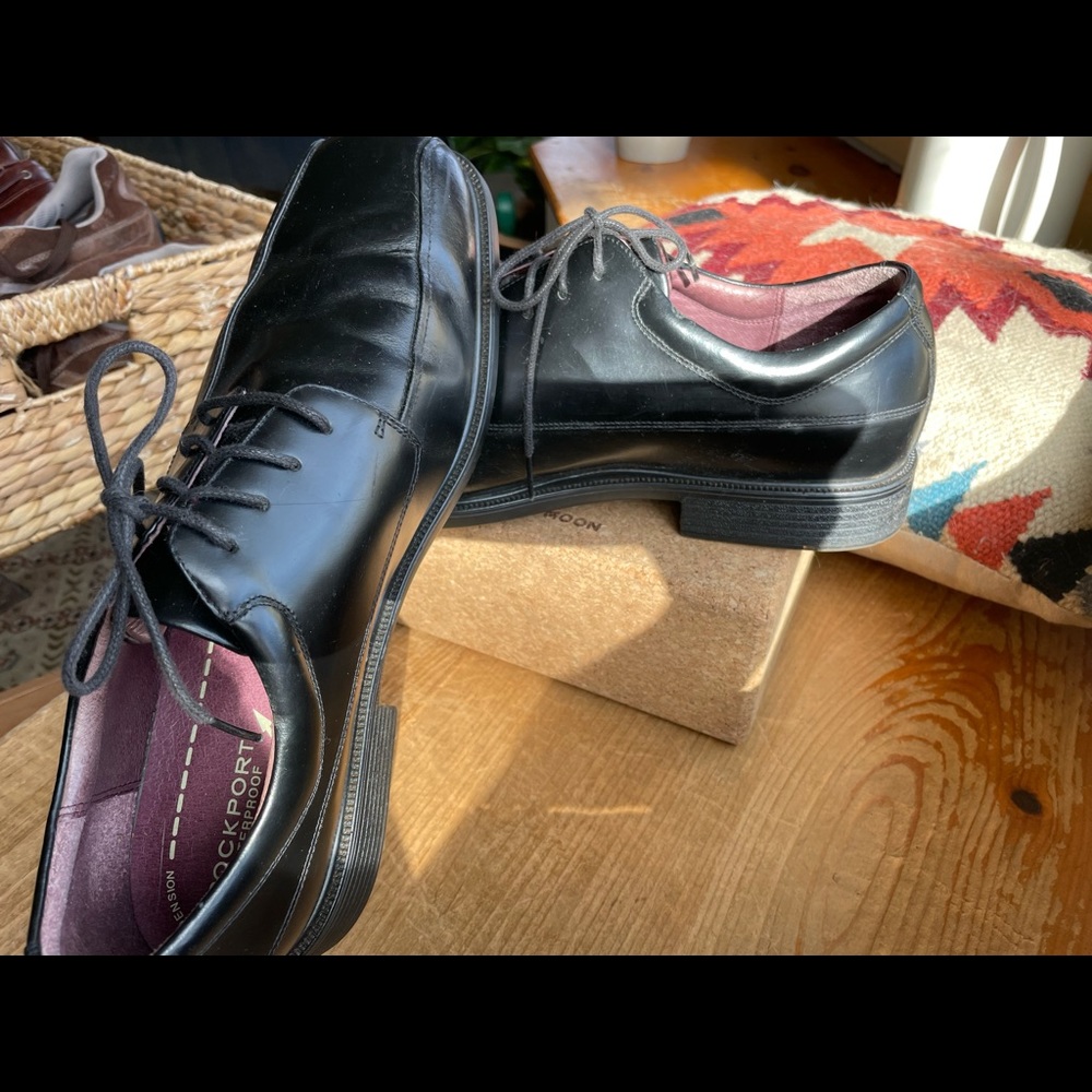 Rockport Brown Hydro-shield Waterproof Leather Shoes 12 W